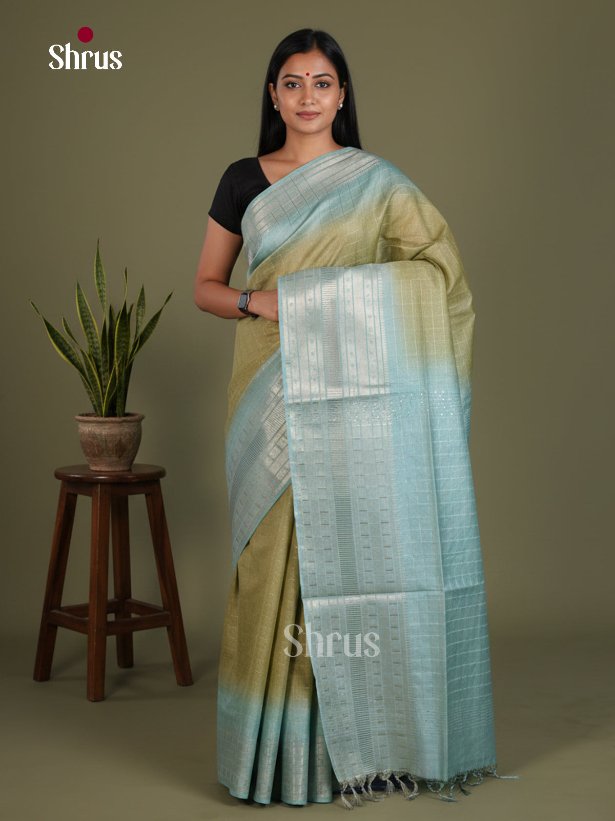 Semi Tussar Saree - EES21355