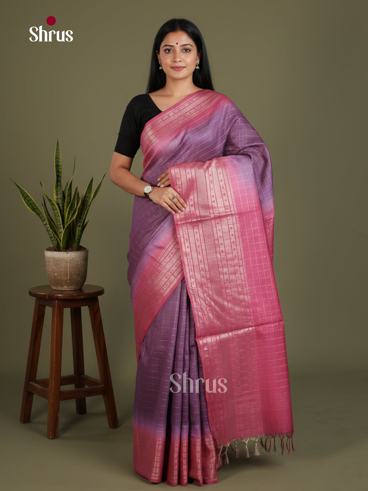 Semi Tussar Saree - EES21356