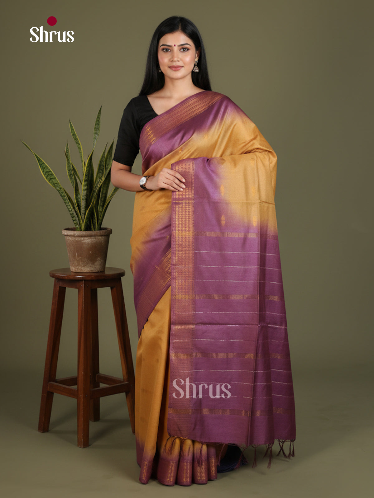 Semi Tussar Saree - EES21357