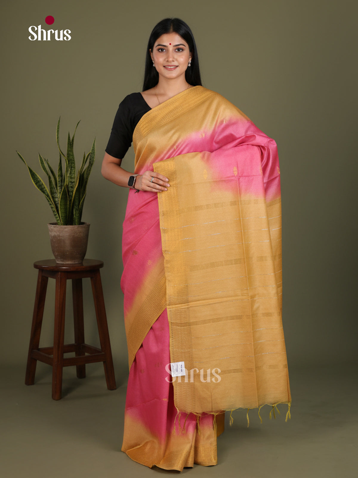 Semi Tussar Saree - EES21360
