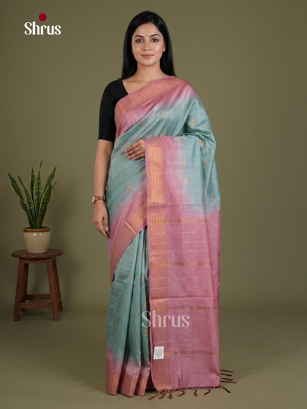 Semi Tussar Saree - EES21362