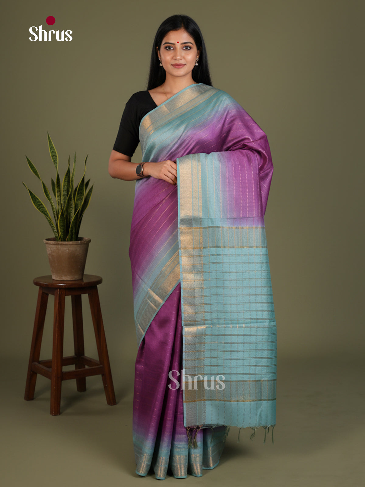 Semi Tussar Saree - EES21368