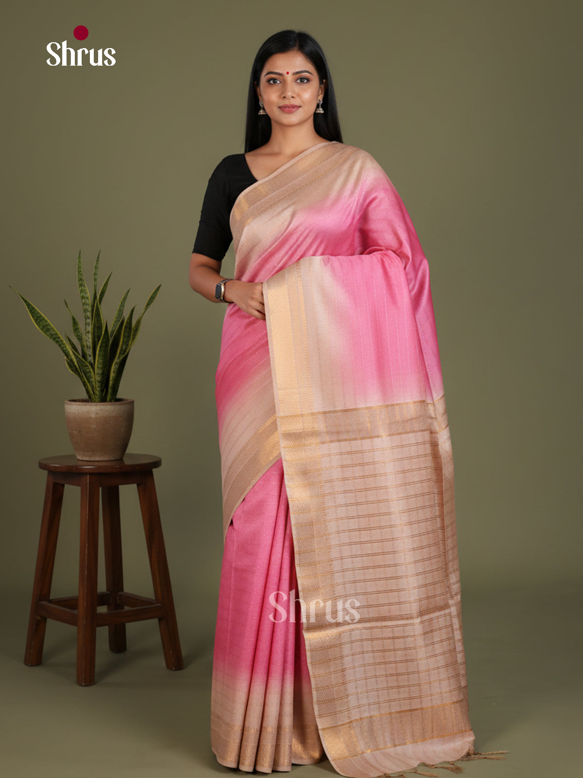 Semi Tussar Saree - EES21369