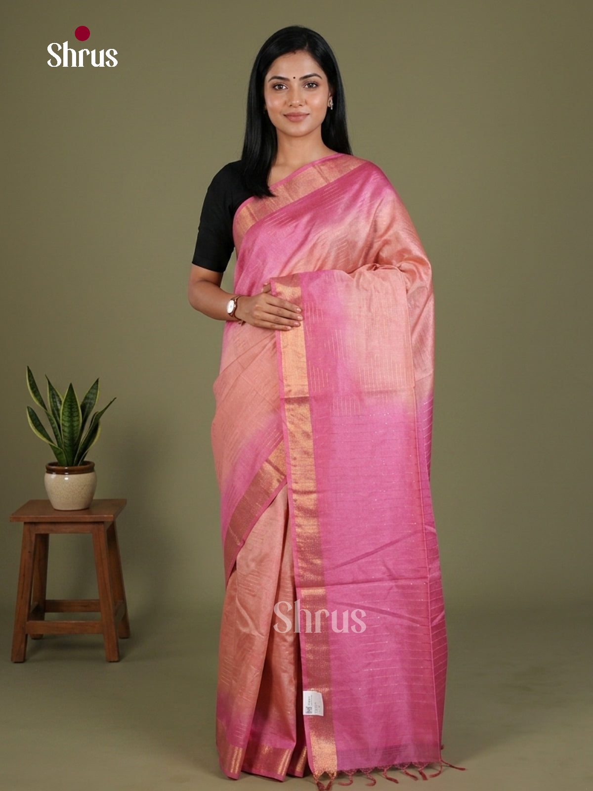 Semi Tussar Saree - EES21394