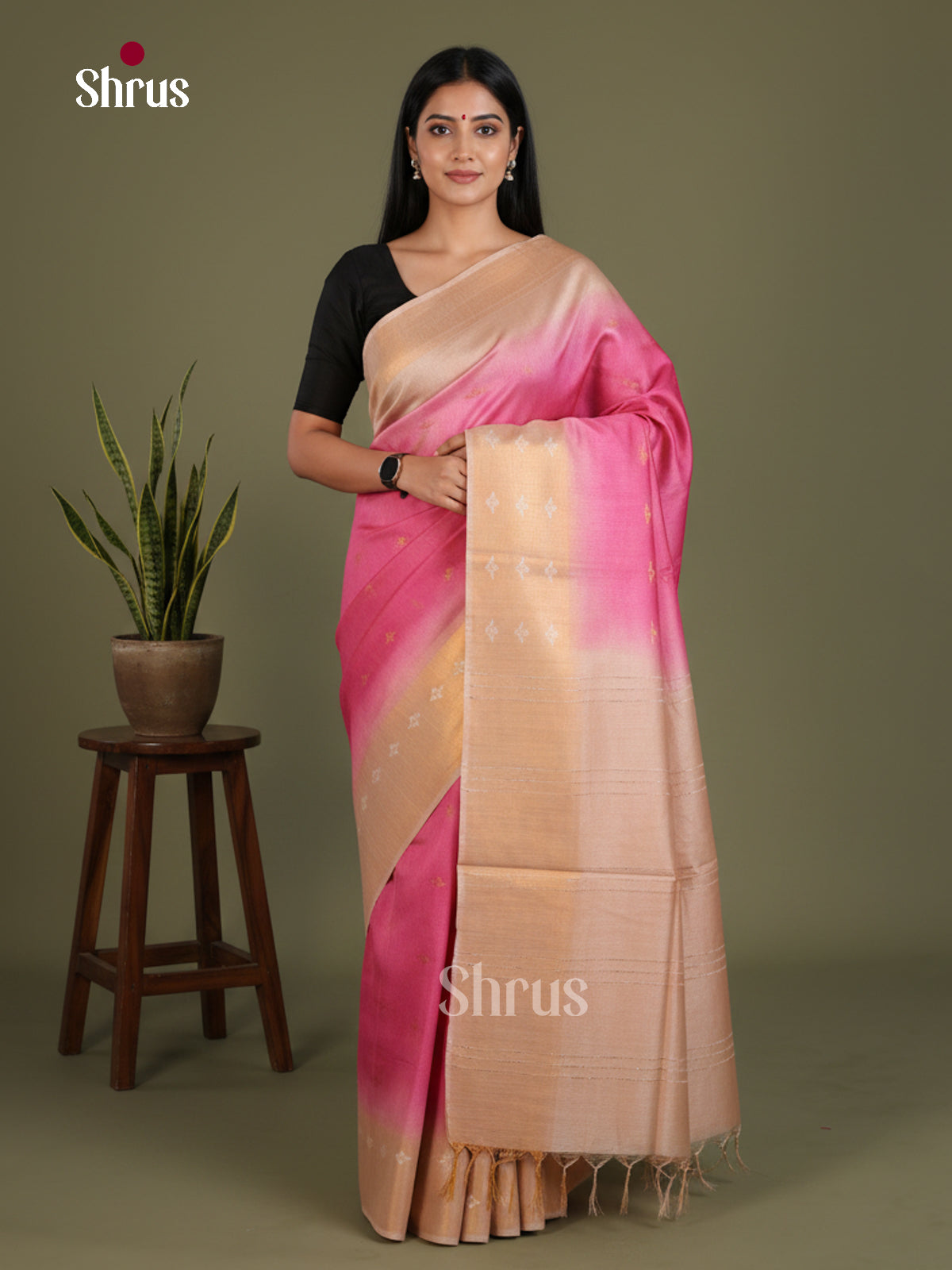Semi Tussar Saree - EES21402
