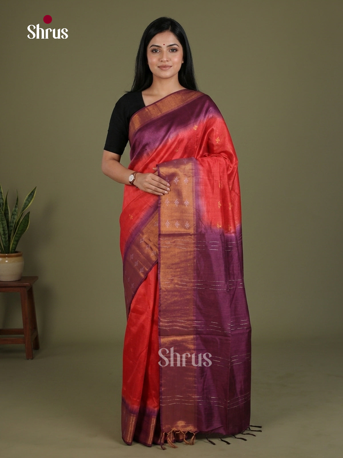 Semi Tussar Saree - EES21405