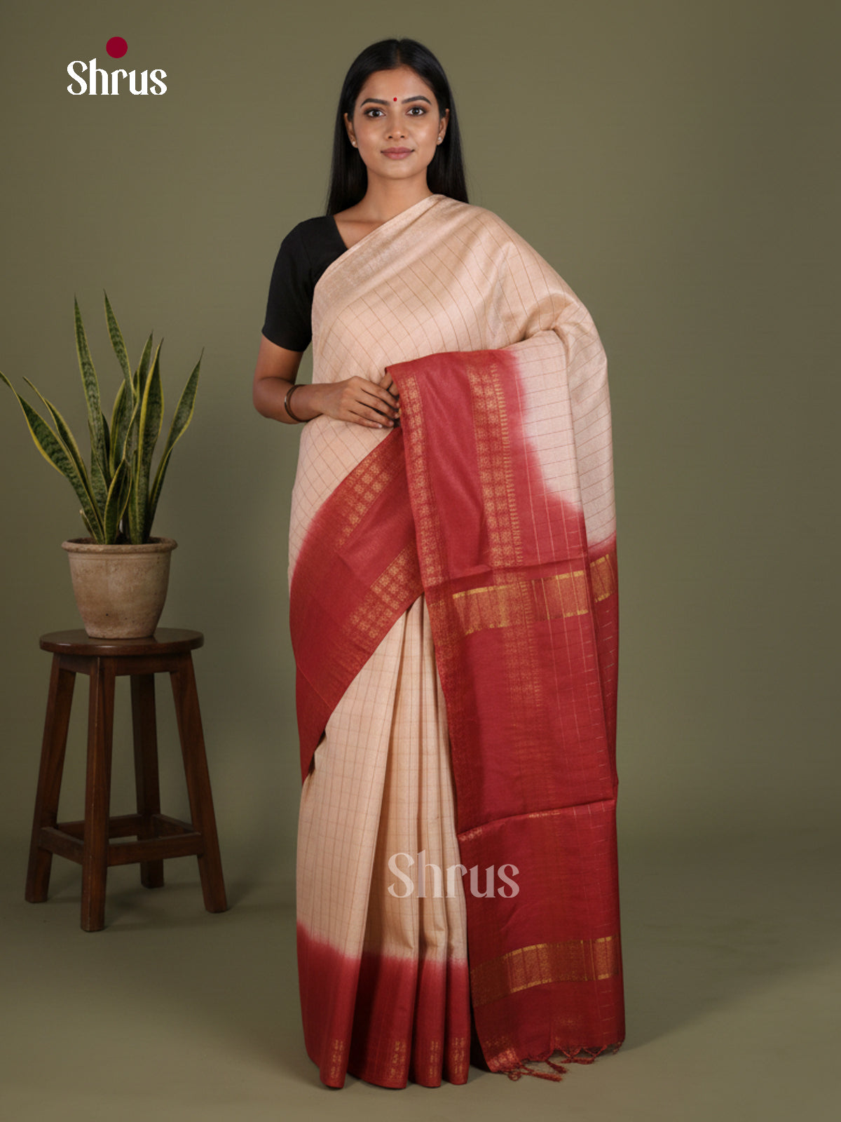 Semi Tussar Saree - EES21407