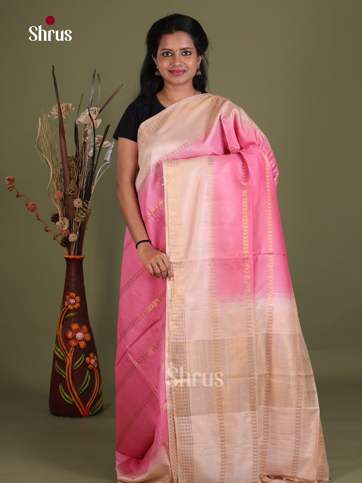 Semi Tussar Saree - EES21412