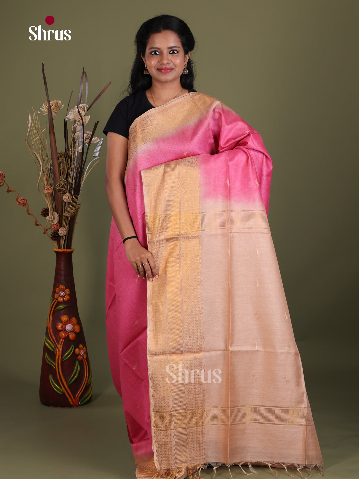 Semi Tussar Saree - EES21423