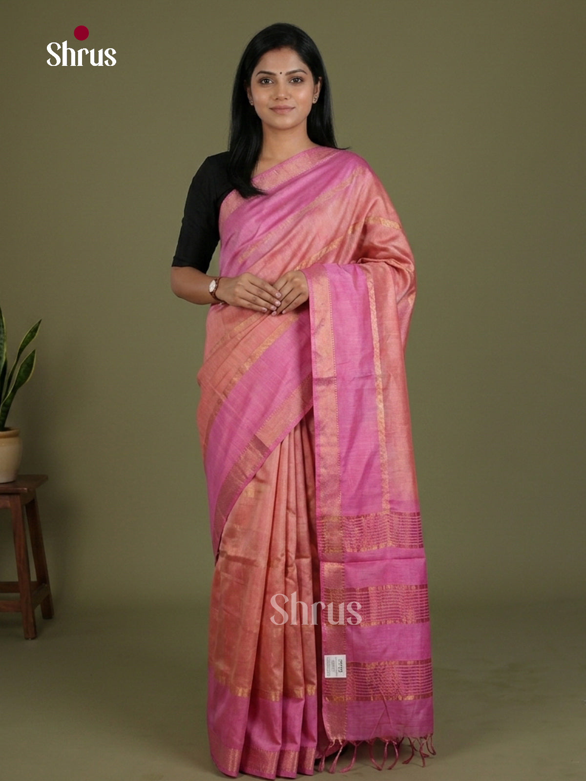 Semi Tussar Saree - EES21432