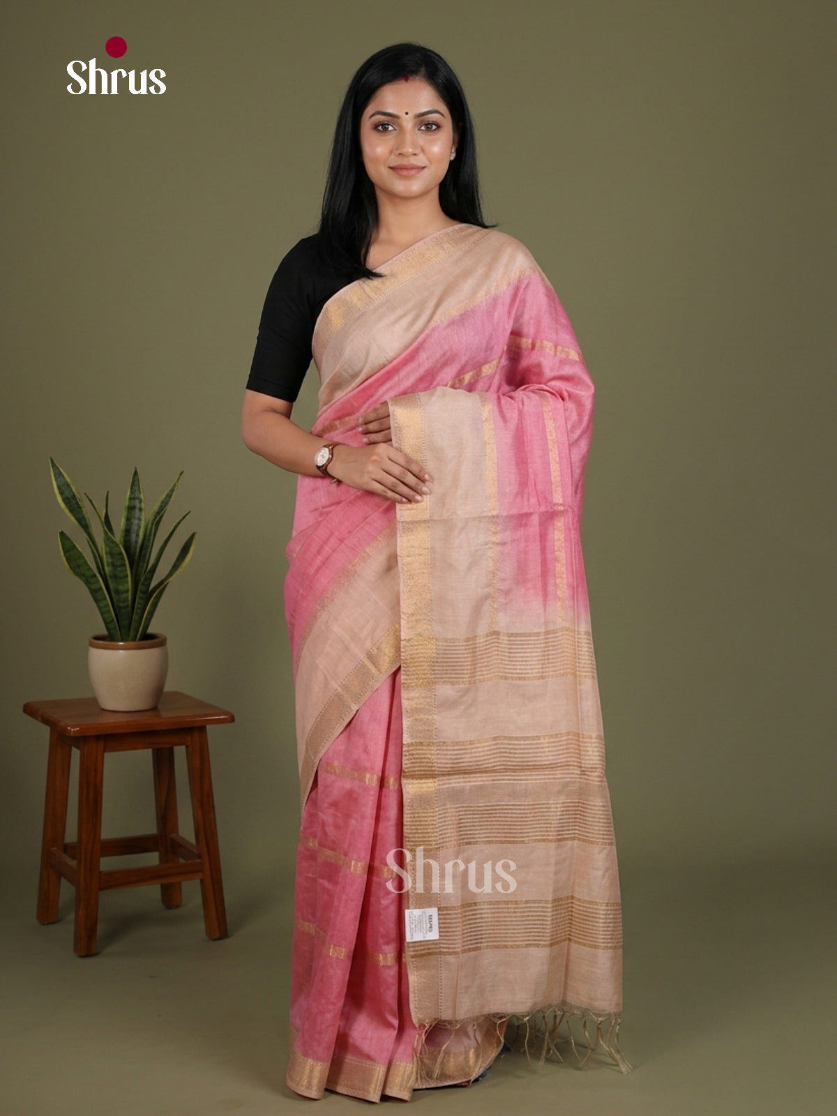 Semi Tussar Saree - EES21436