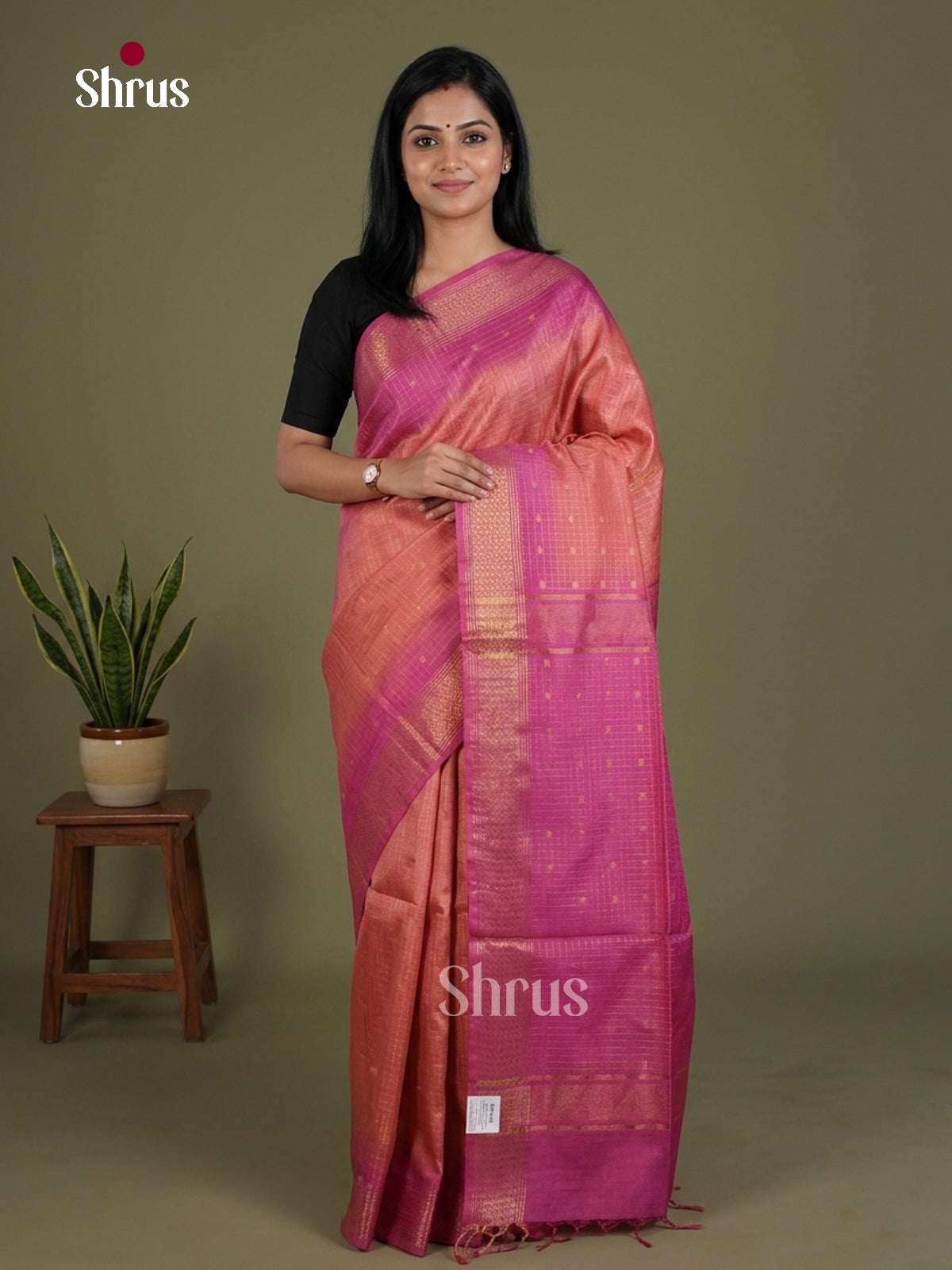 Semi Tussar Saree - EES21438
