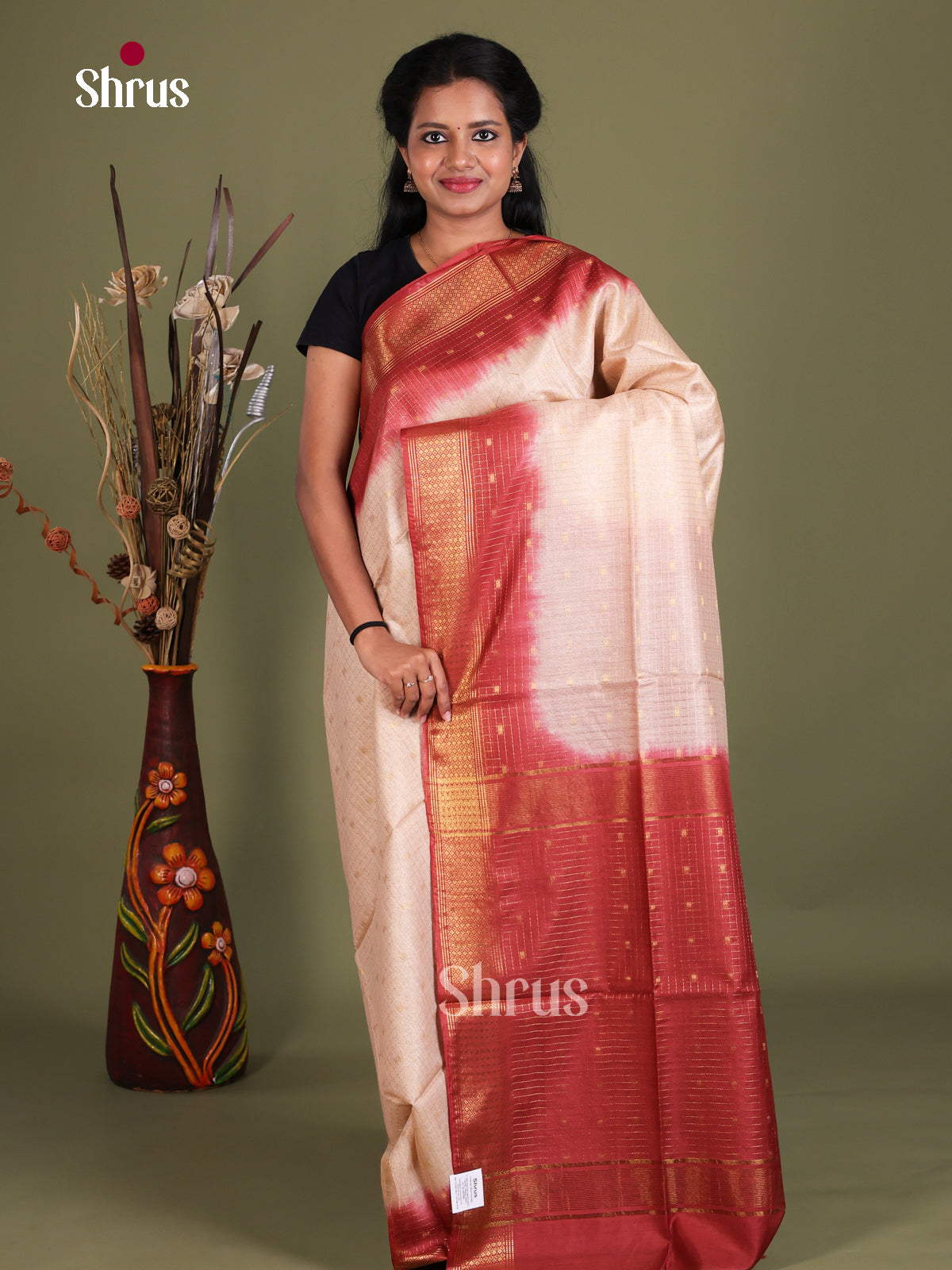 Semi Tussar Saree - EES21443
