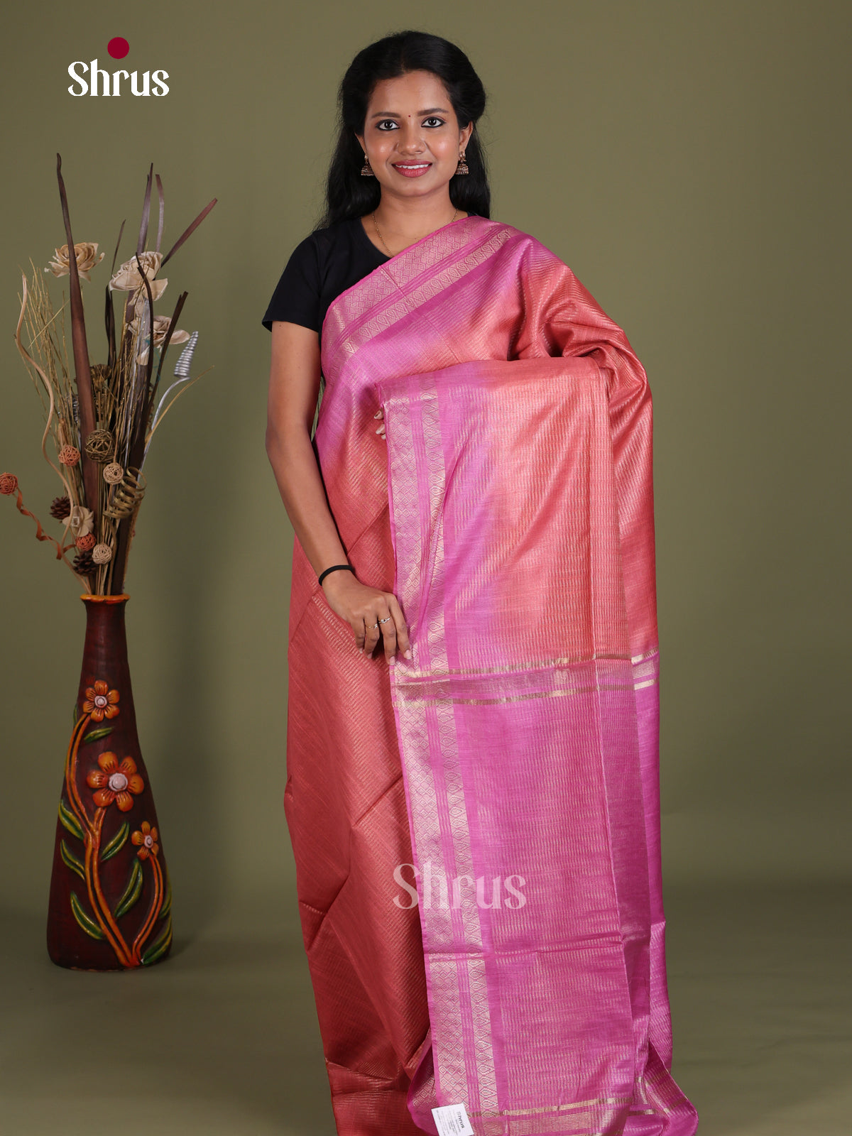 Semi Tussar Saree - EES21451