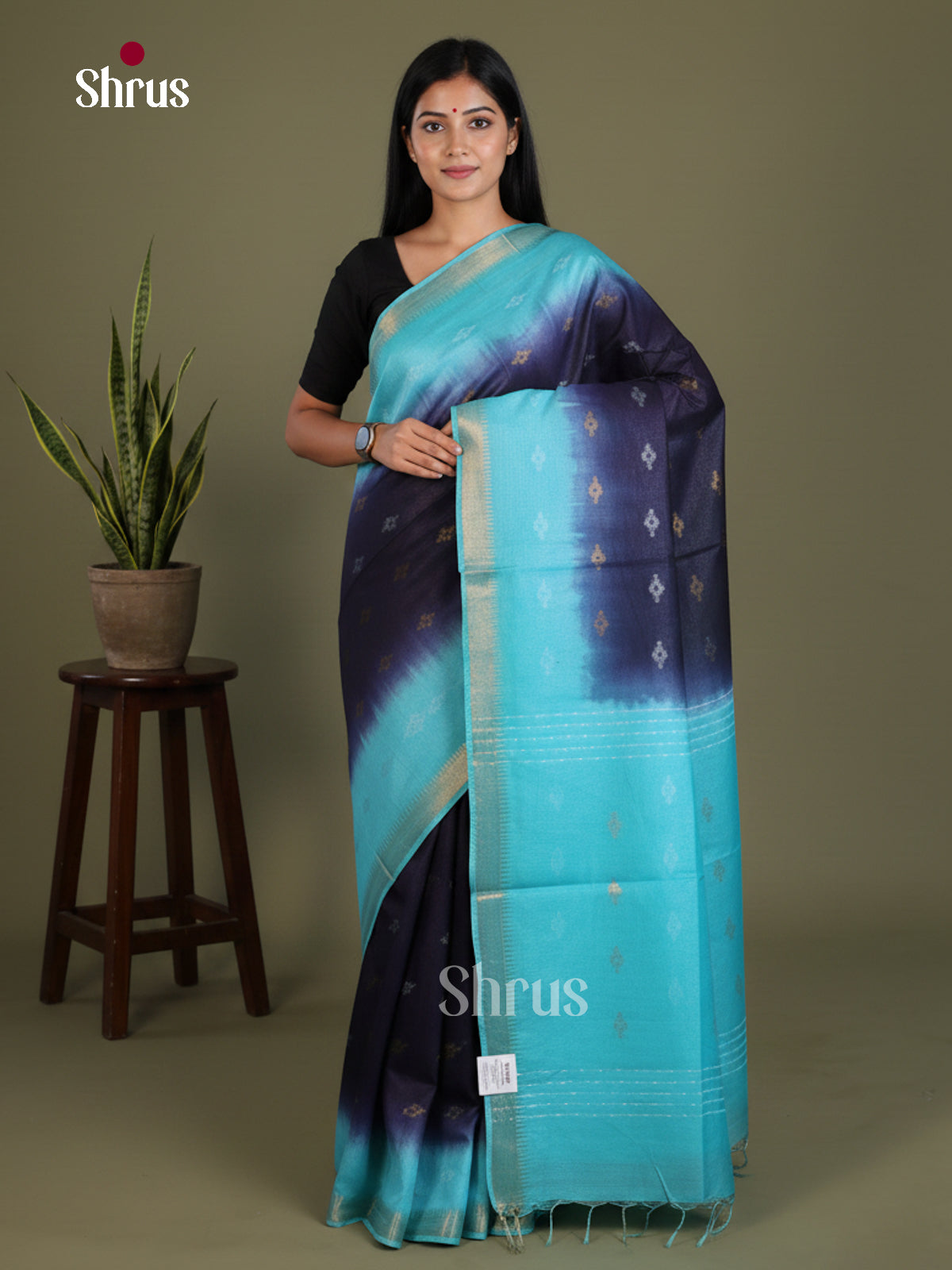 Semi Tussar Saree - EES21457