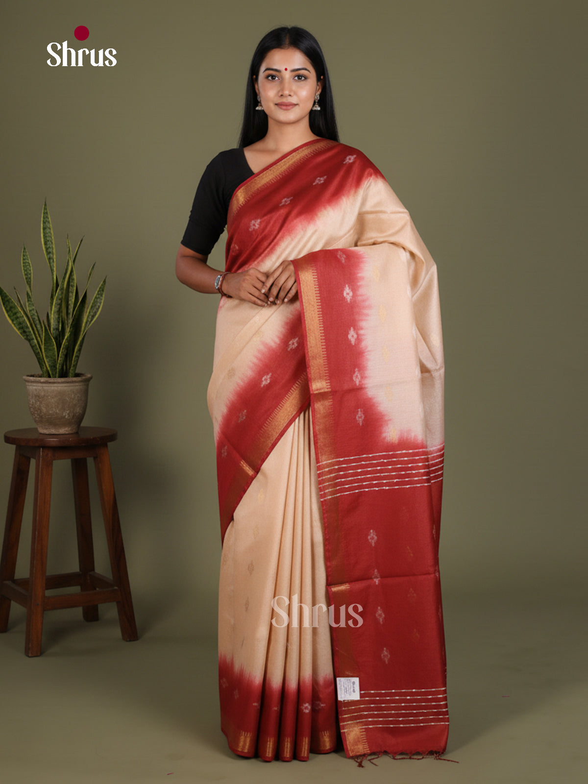 Semi Tussar Saree - EES21459