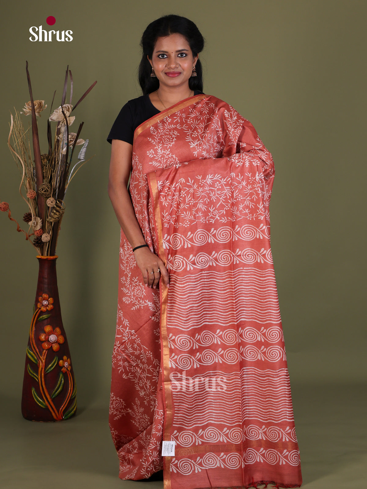 Semi Tussar Saree - EES21481
