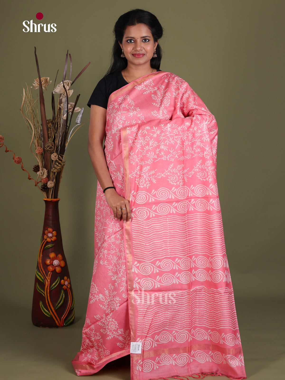 Semi Tussar Saree - EES21486