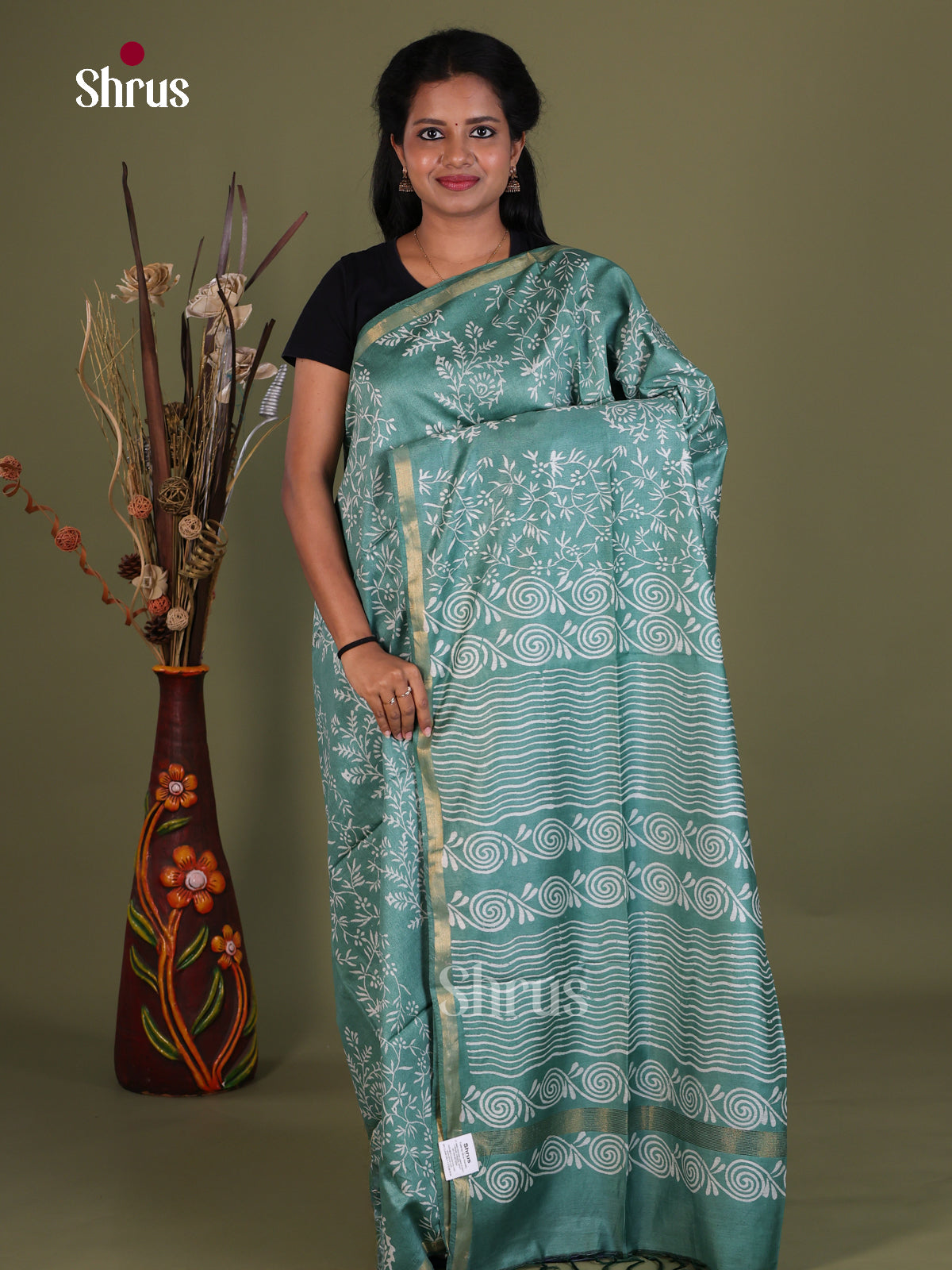 Semi Tussar Saree - EES21487