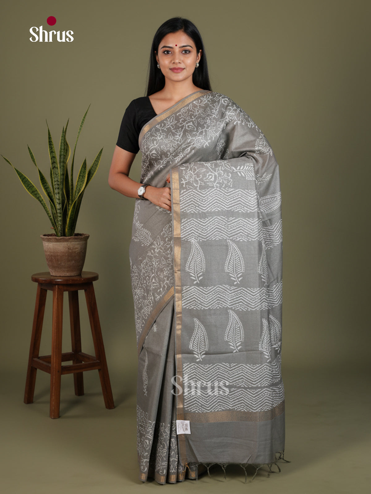 Semi Tussar Saree - EES21492