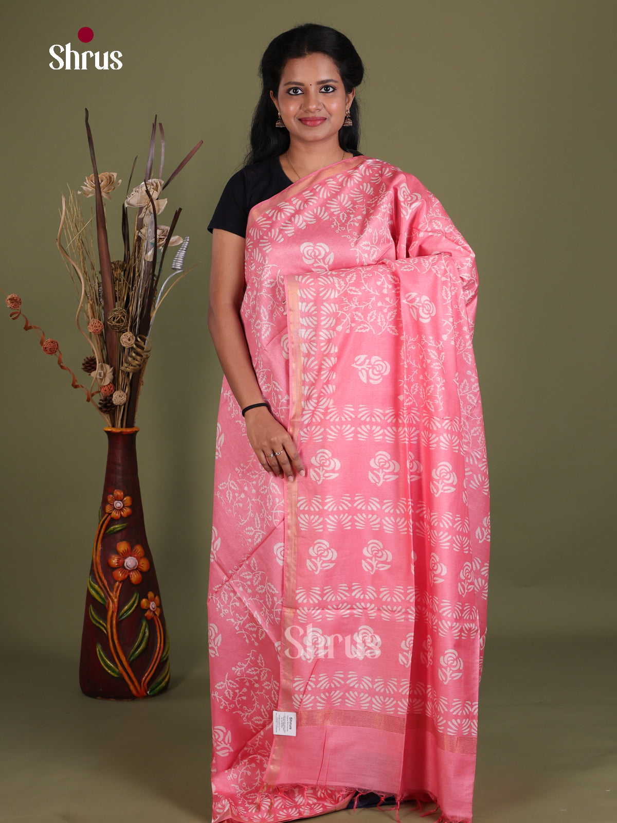 Semi Tussar Saree - EES21495