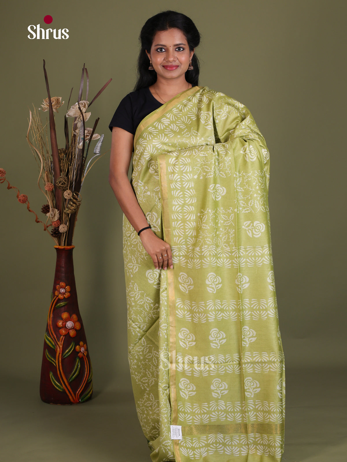 Semi Tussar Saree - EES21496