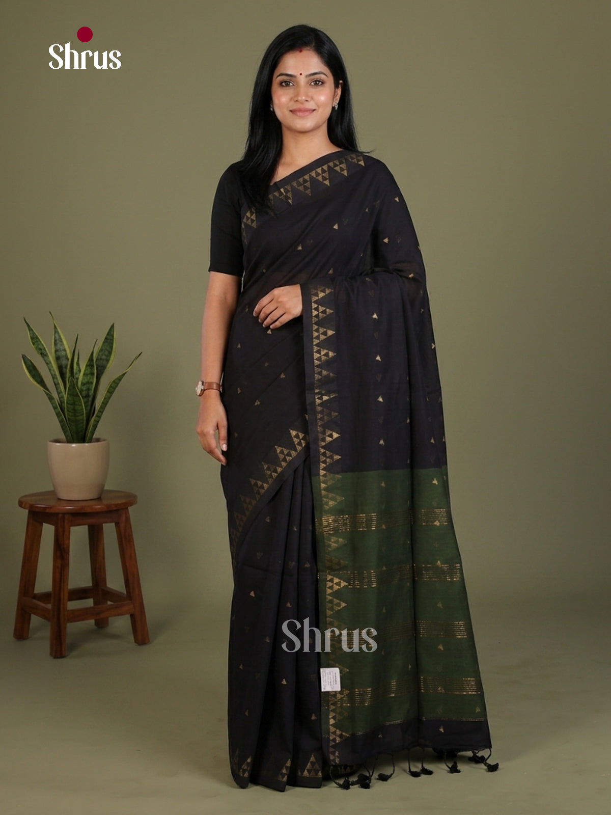 Bengal cotton Saree - EES21699 - Shop on Shrus.com