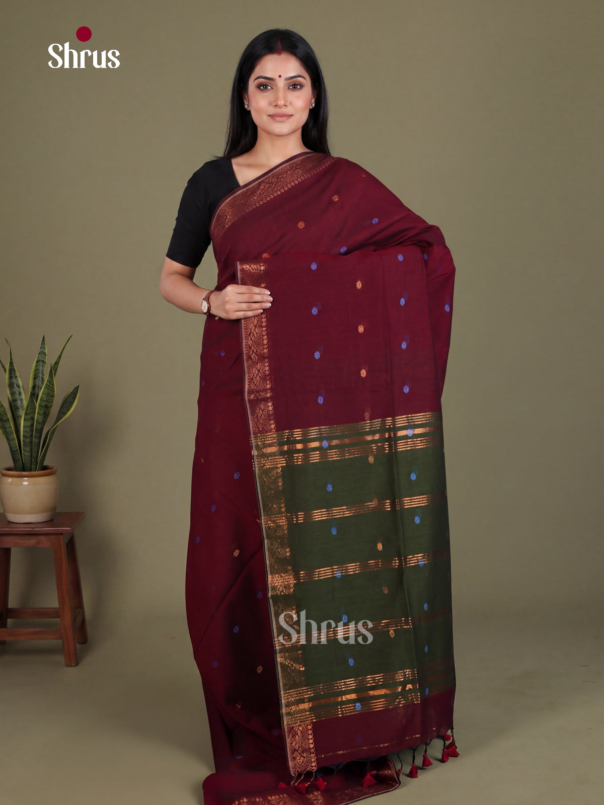 Bengal cotton Saree - EES21717