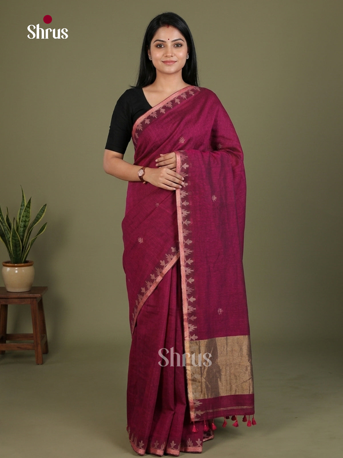 Bengal cotton Saree - EES21775