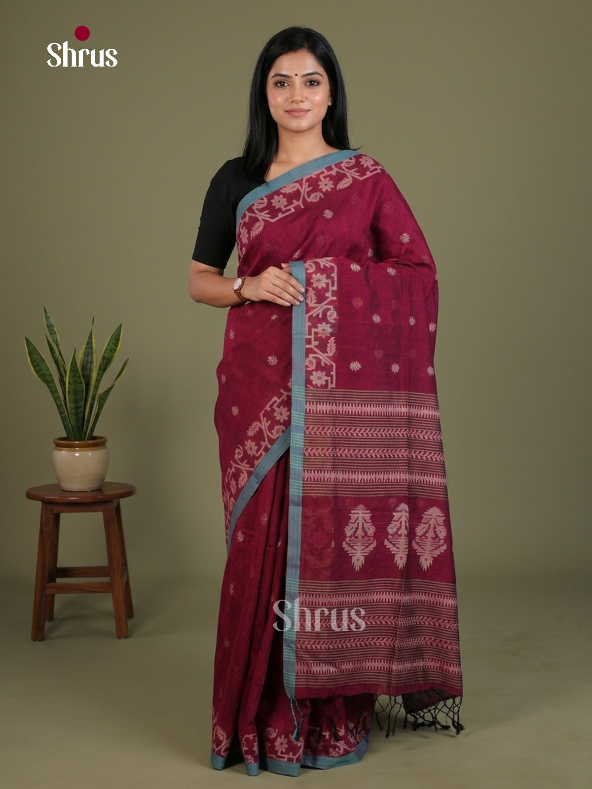 Bengal cotton Saree - EES21850