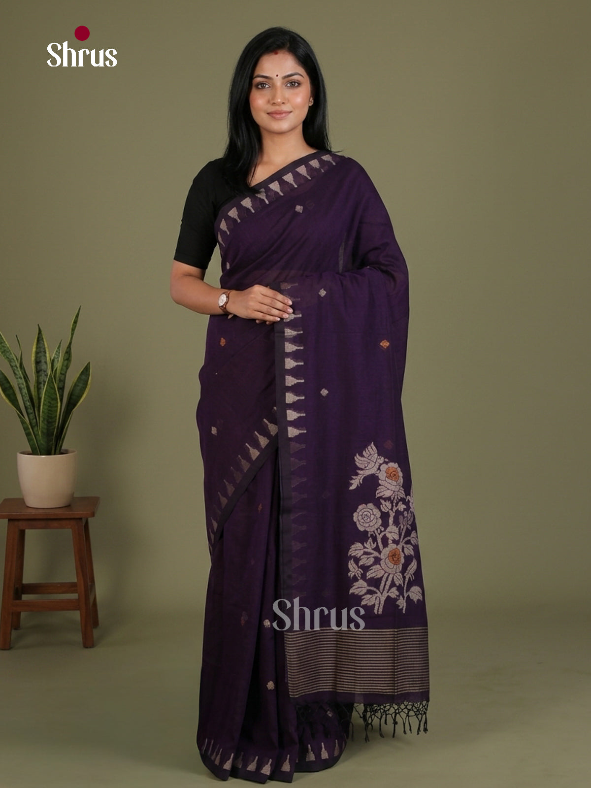 Bengal cotton Saree - EES21873