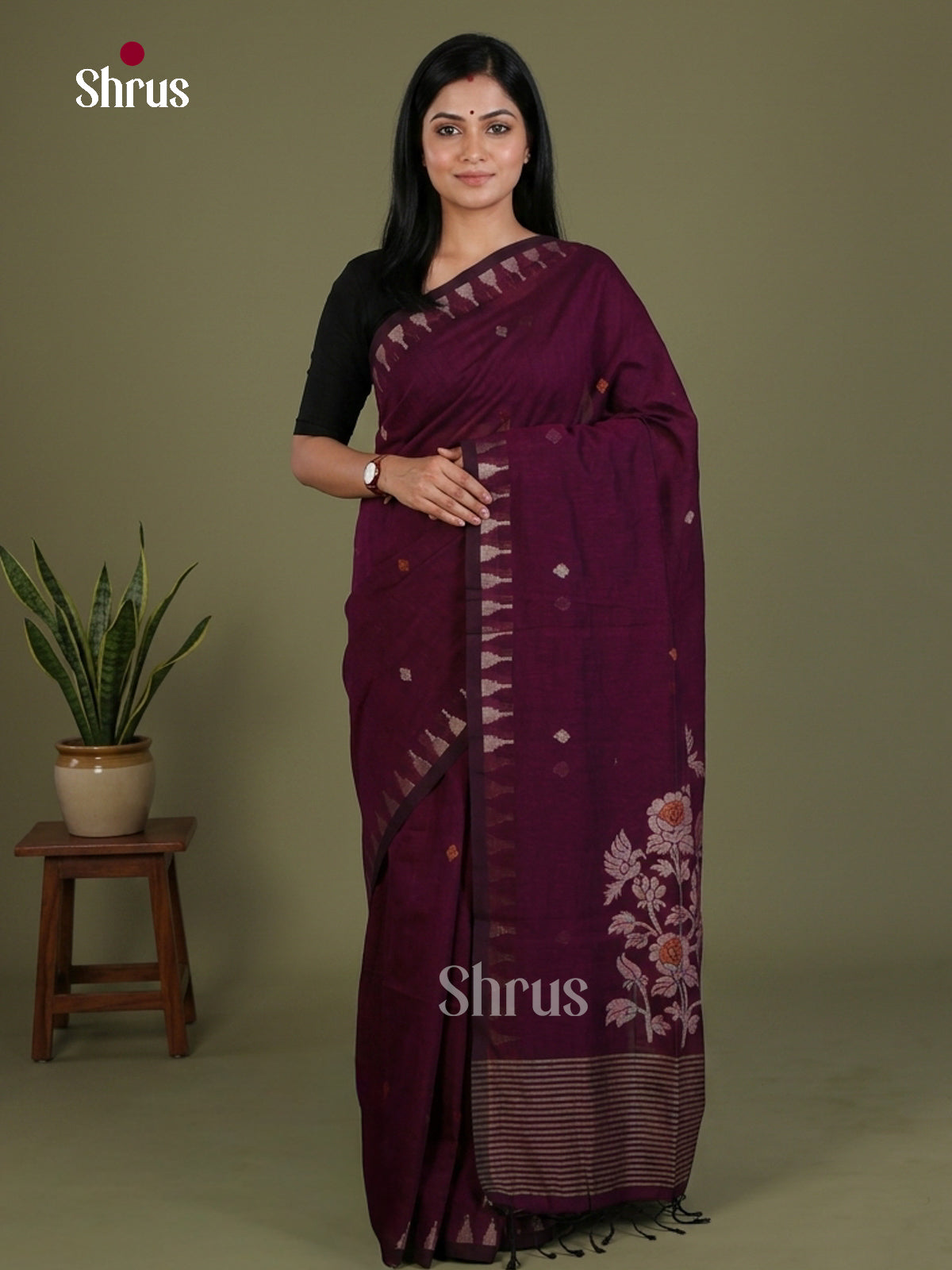Bengal cotton Saree - EES21874