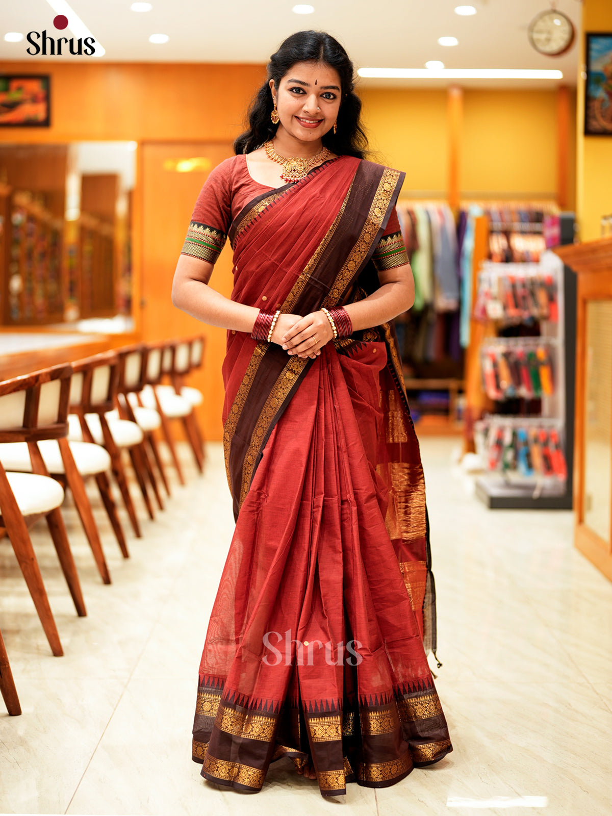 Chettinad Cotton Saree - EES22053