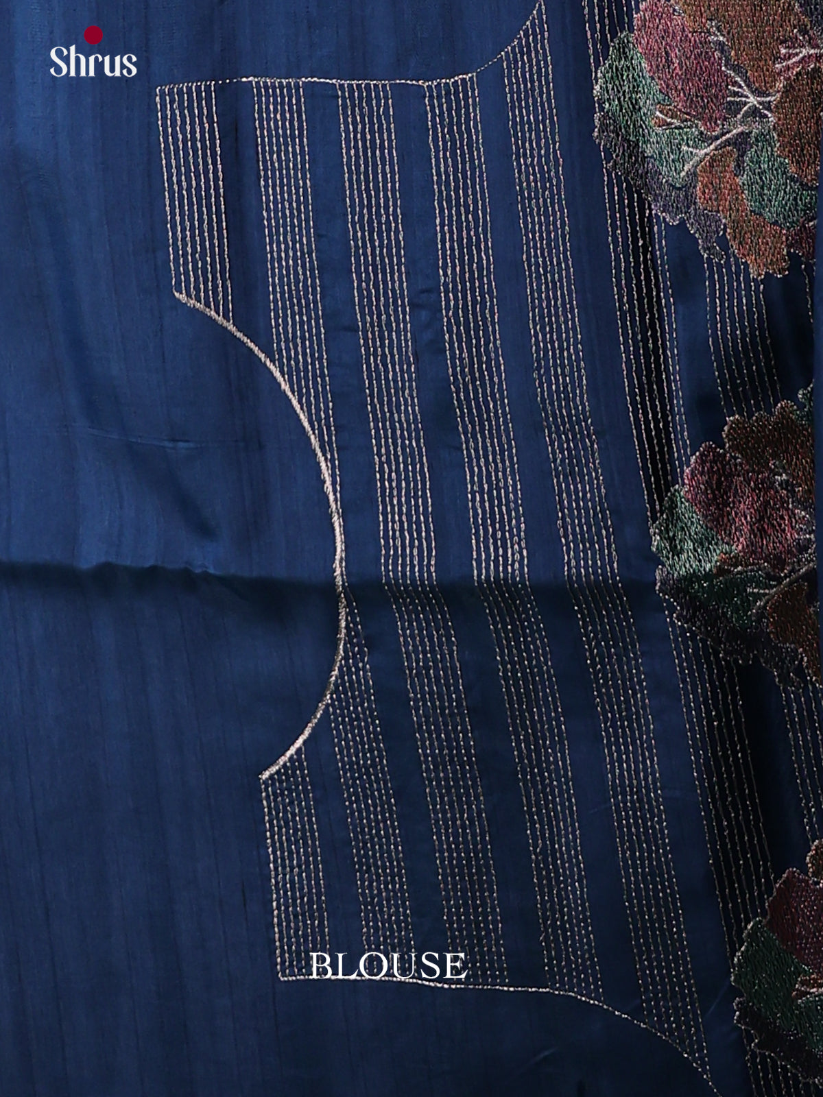 Semi Rawsilk Embroidery Saree - EES22130