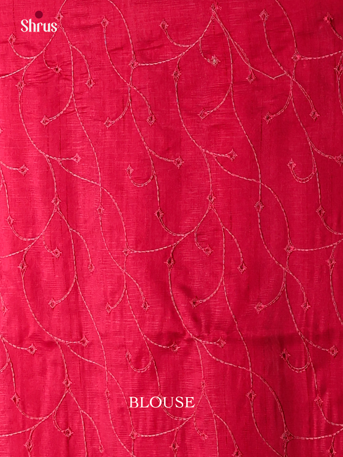 Semi Rawsilk Embroidery Saree - EES22179