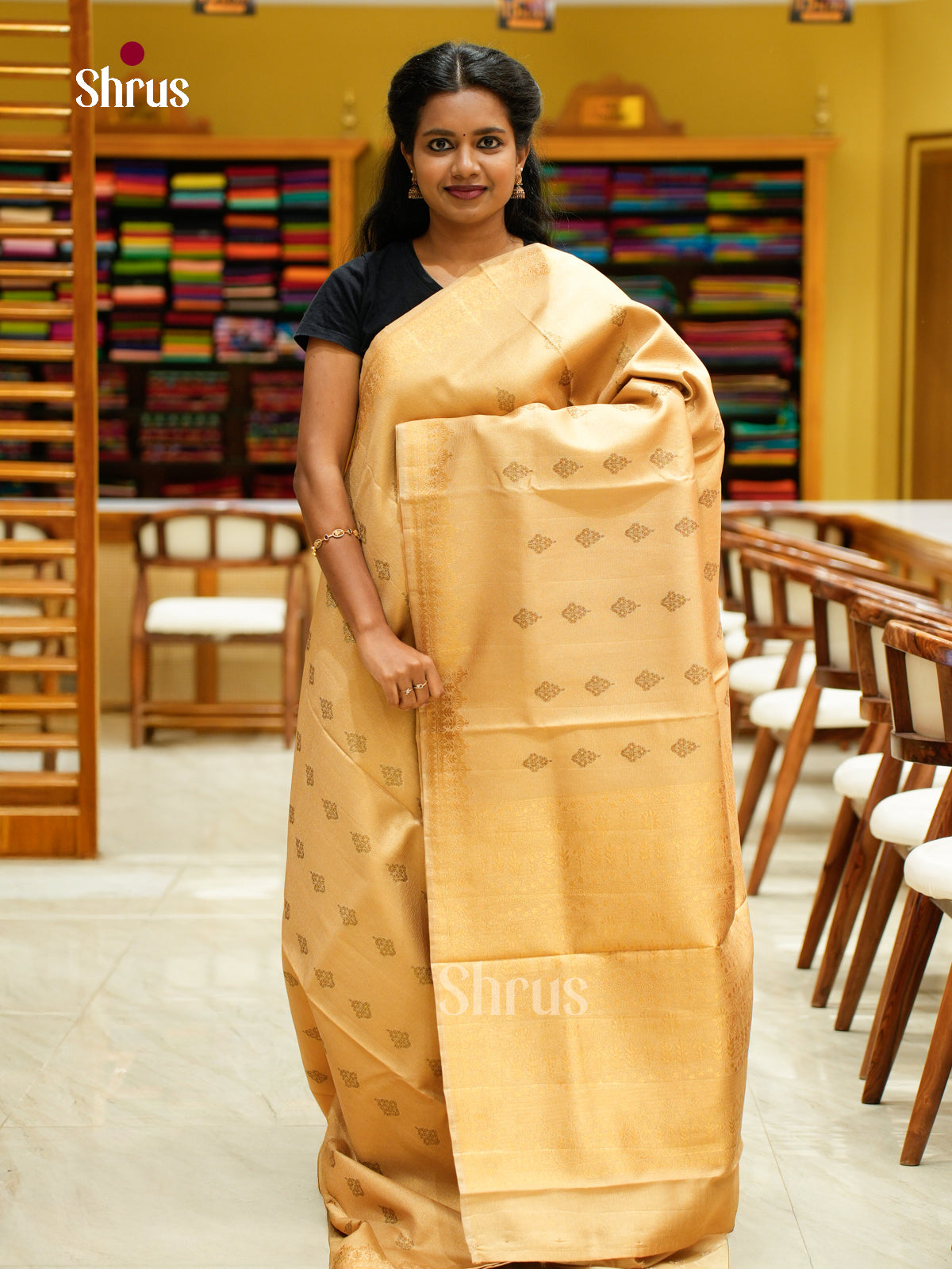 Bamboo silk Saree - EES23026 - Shop on Shrus.com