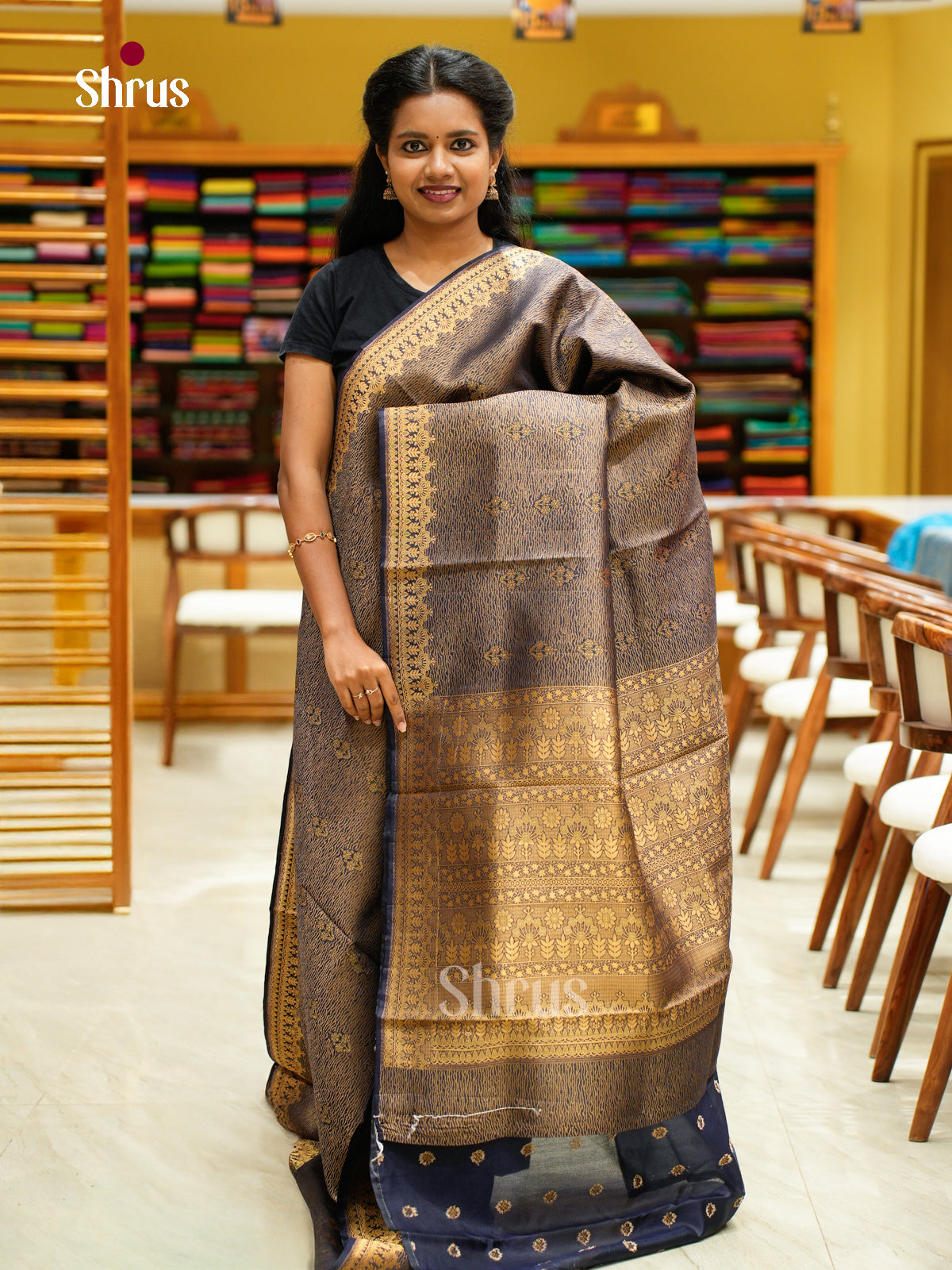 Bamboo silk Saree - EES23029 - Shop on Shrus.com