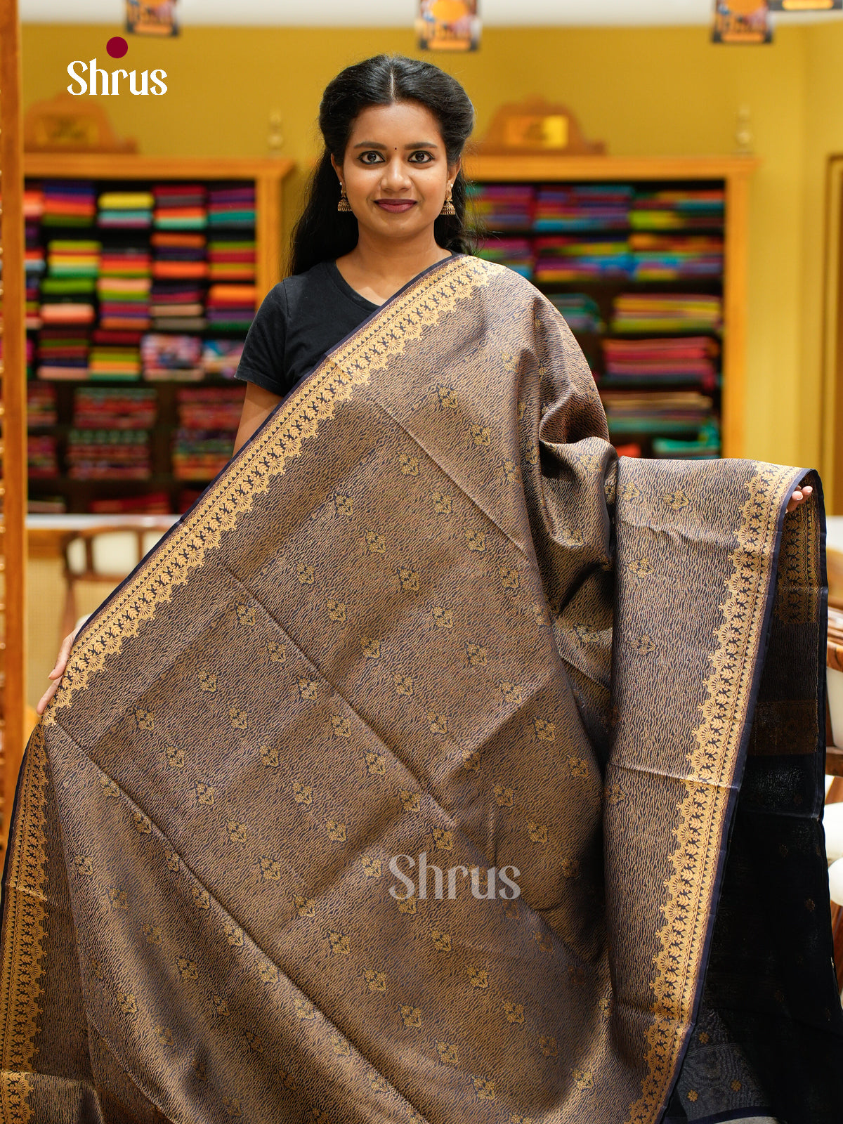 Bamboo silk Saree - EES23029 - Shop on Shrus.com