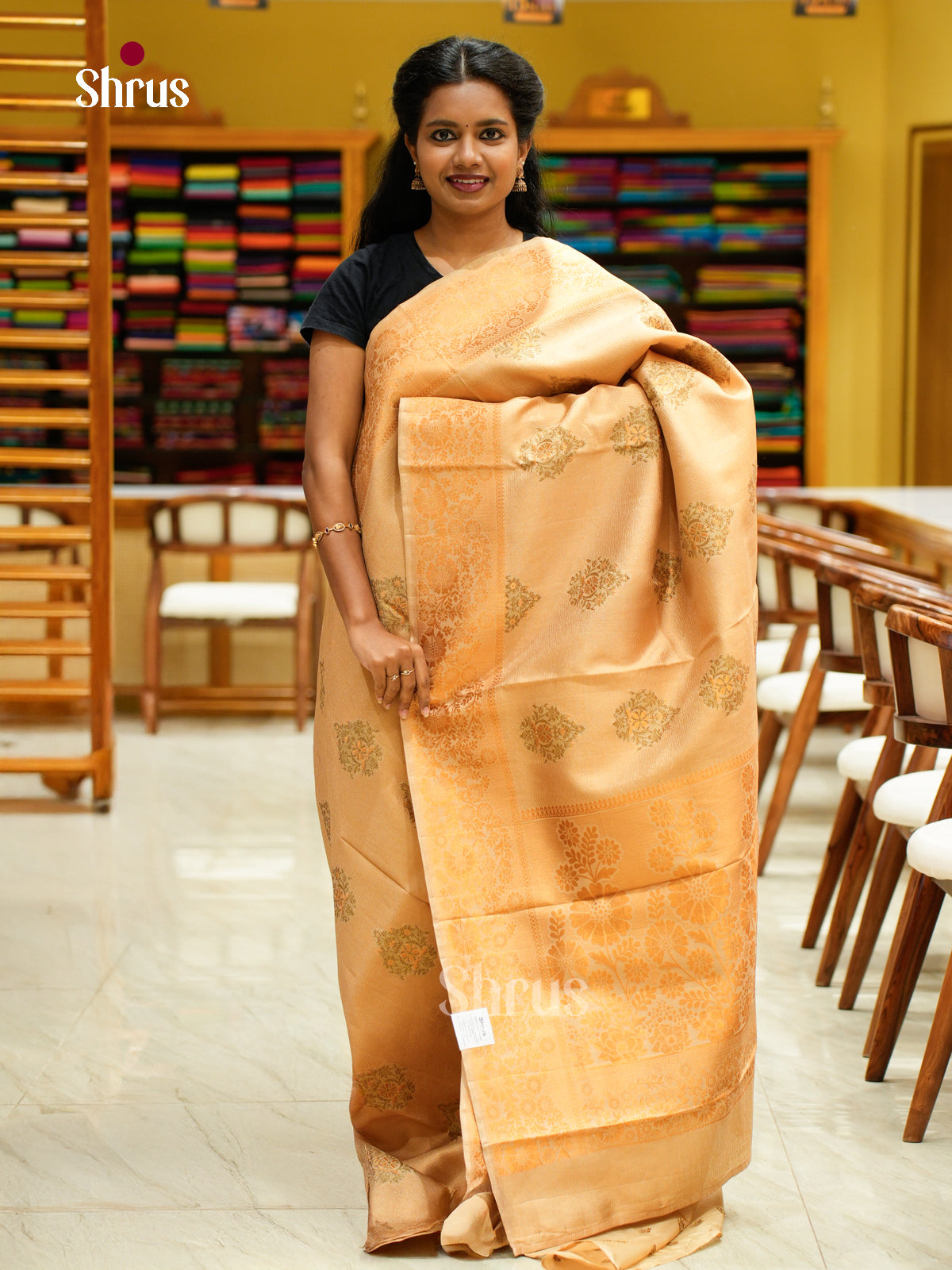 Bamboo silk Saree - EES23032 - Shop on Shrus.com