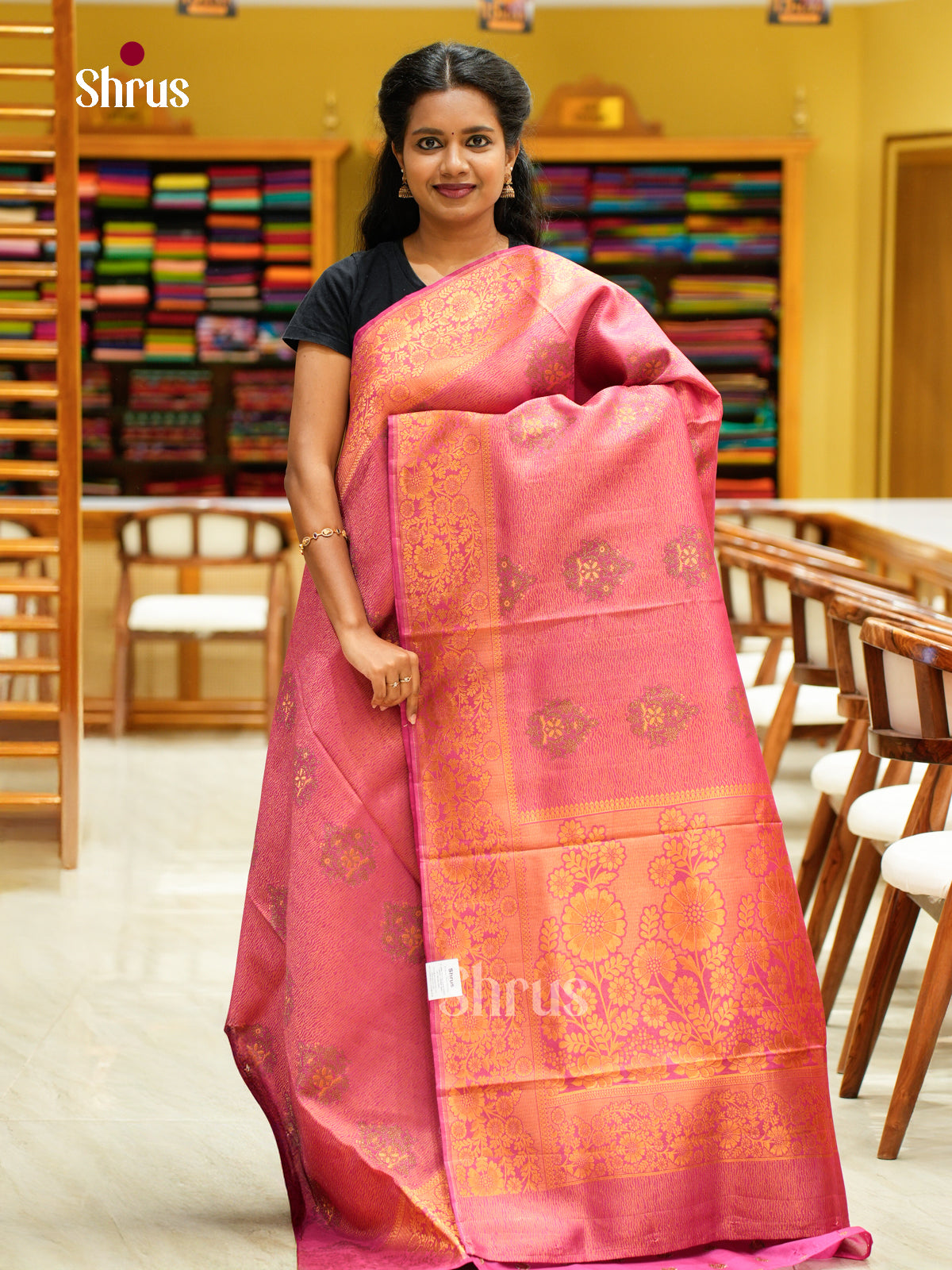 Bamboo silk Saree - EES23037 - Shop on Shrus.com