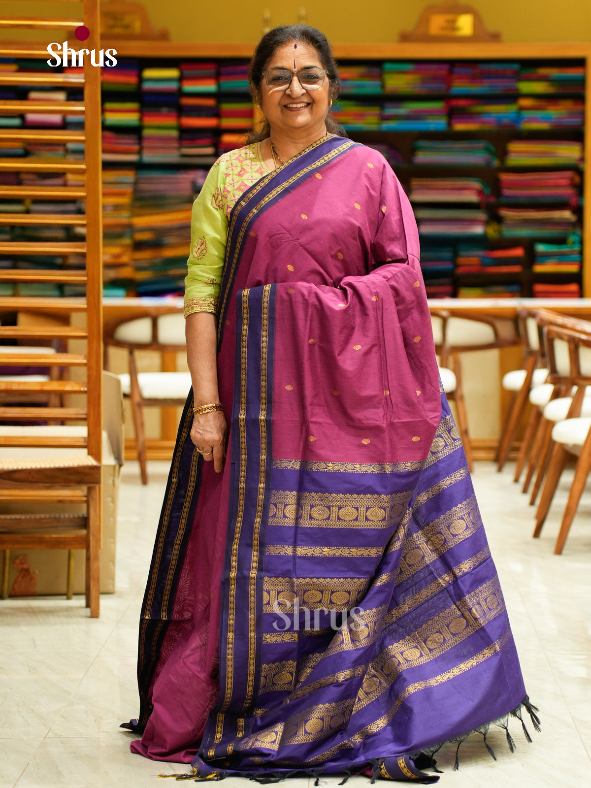 Kalyani Cotton Saree - EES23172 - Shop on Shrus.com