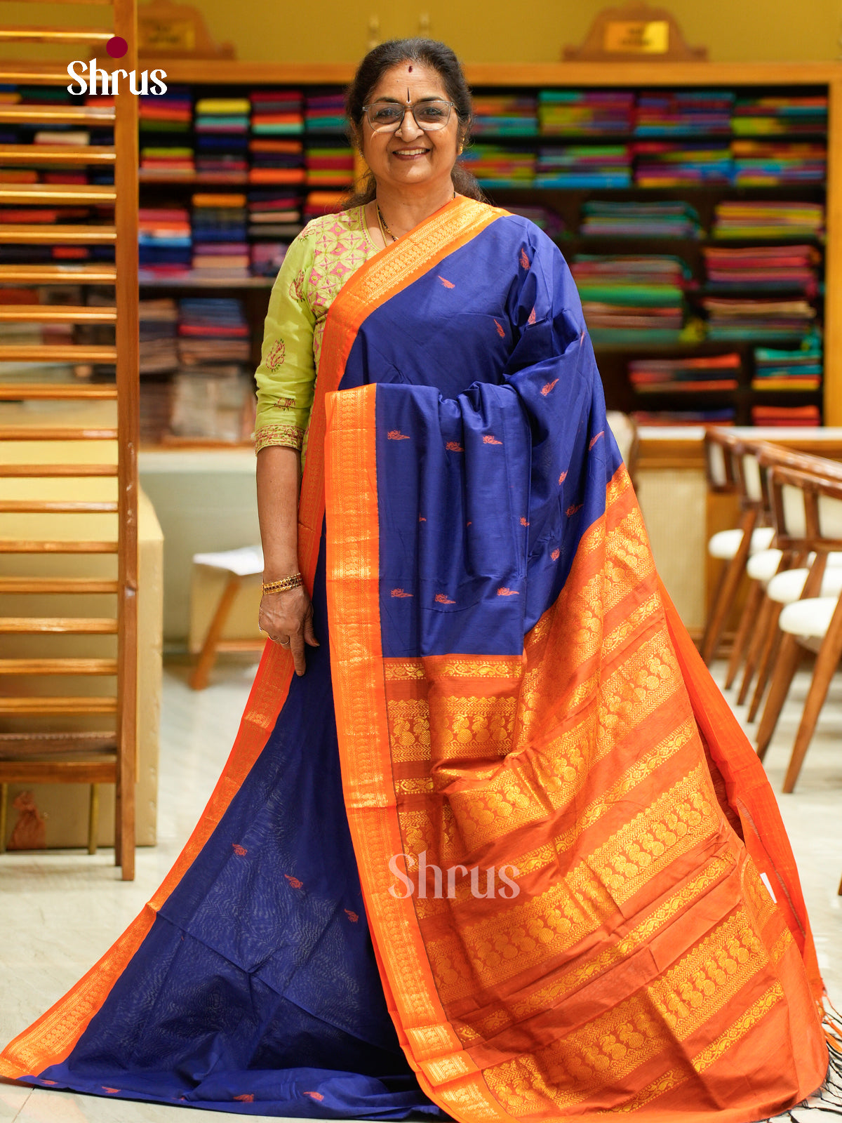 Kalyani Cotton Saree - EES23173 - Shop on Shrus.com