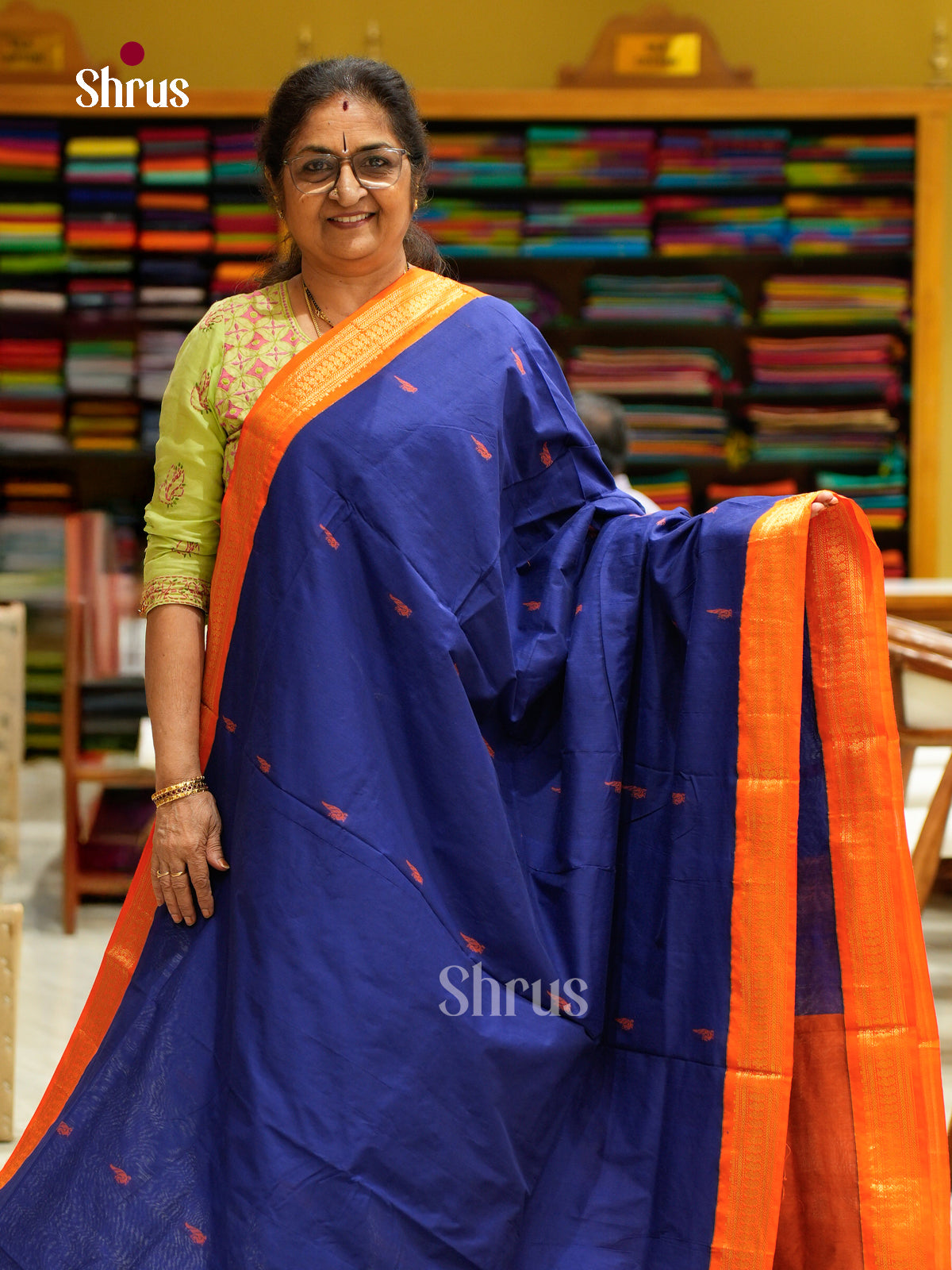 Kalyani Cotton Saree - EES23173 - Shop on Shrus.com