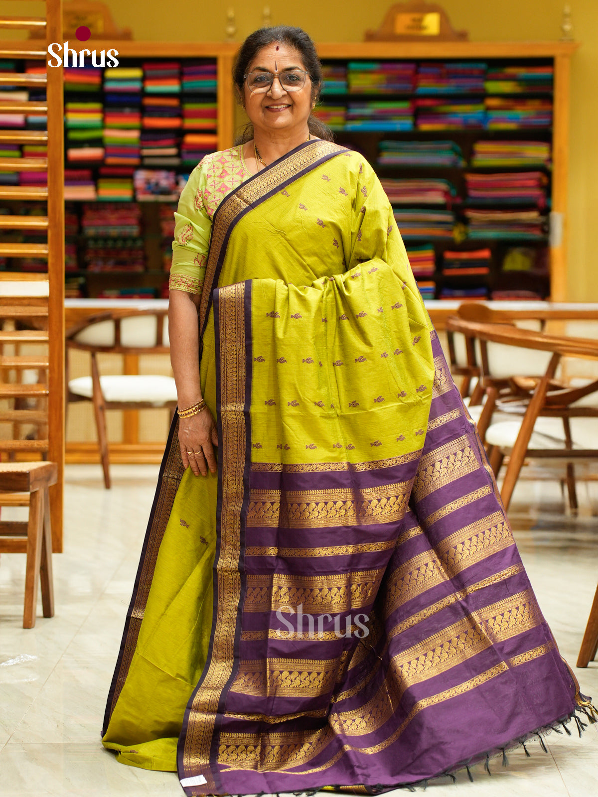 Kalyani Cotton Saree - EES23174 - Shop on Shrus.com