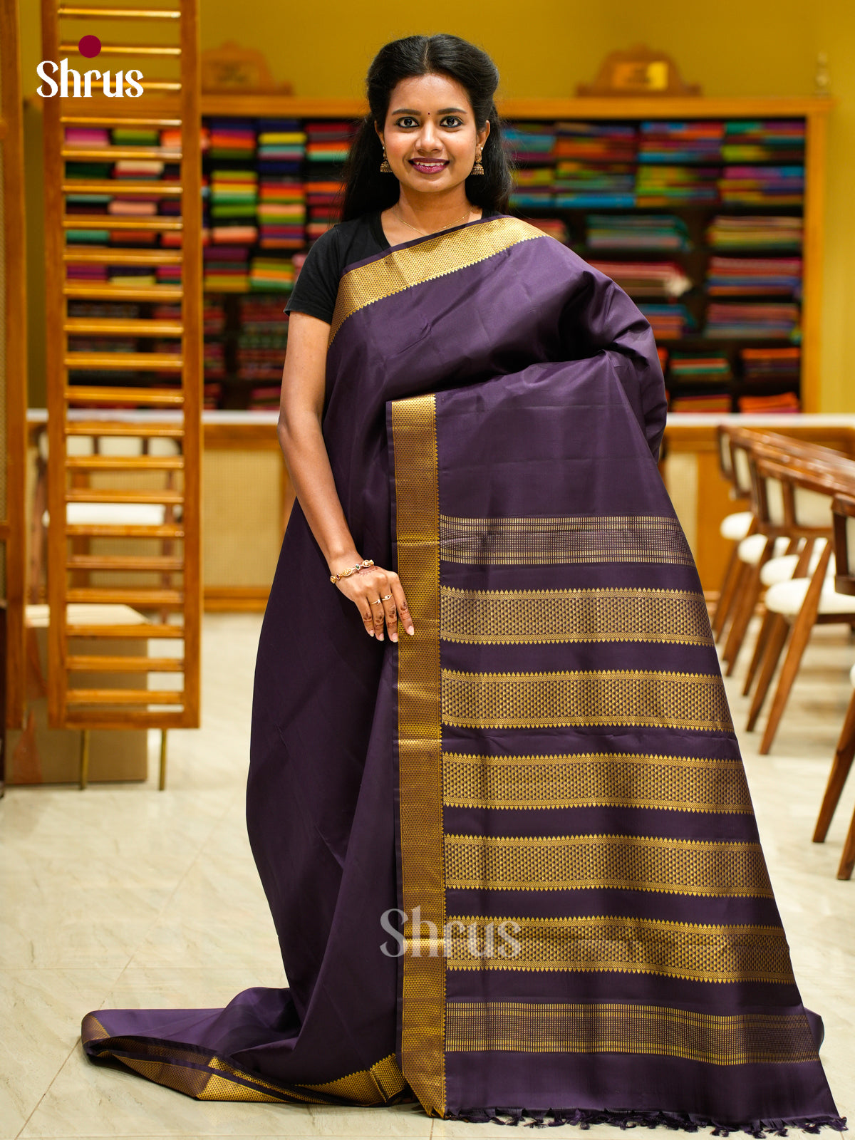 Kanchipuram silk 9Yards Saree - EES25006