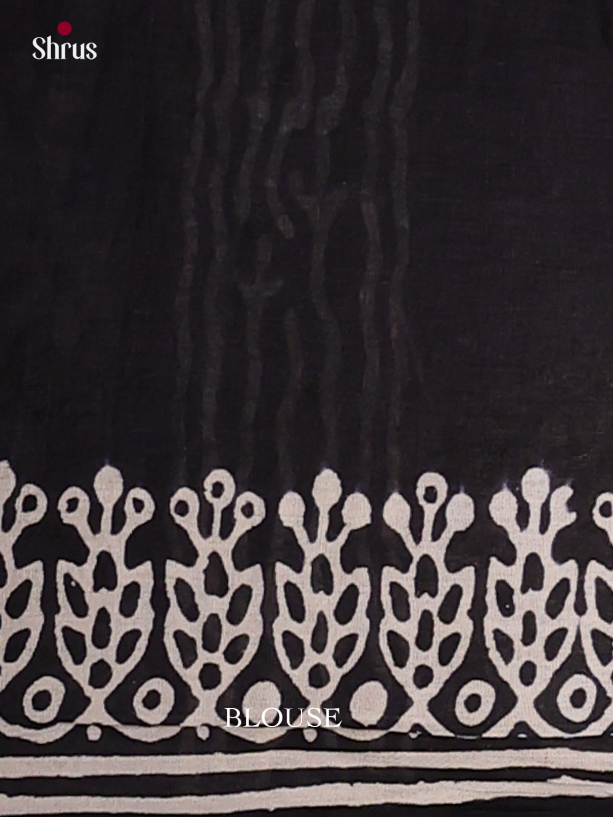 Black - Jaipur cotton Saree - EES25091