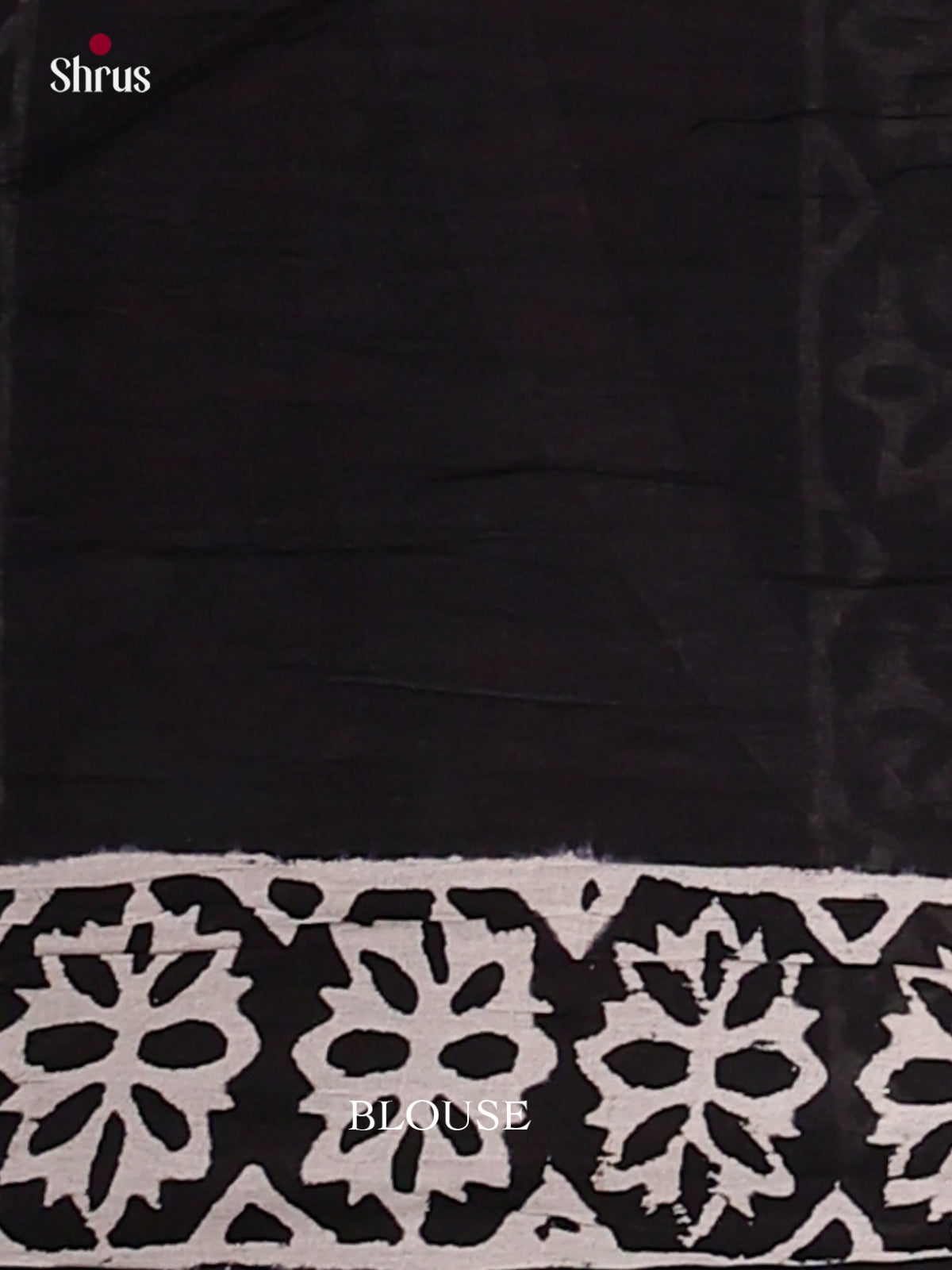 Black - Jaipur cotton Saree - EES25109