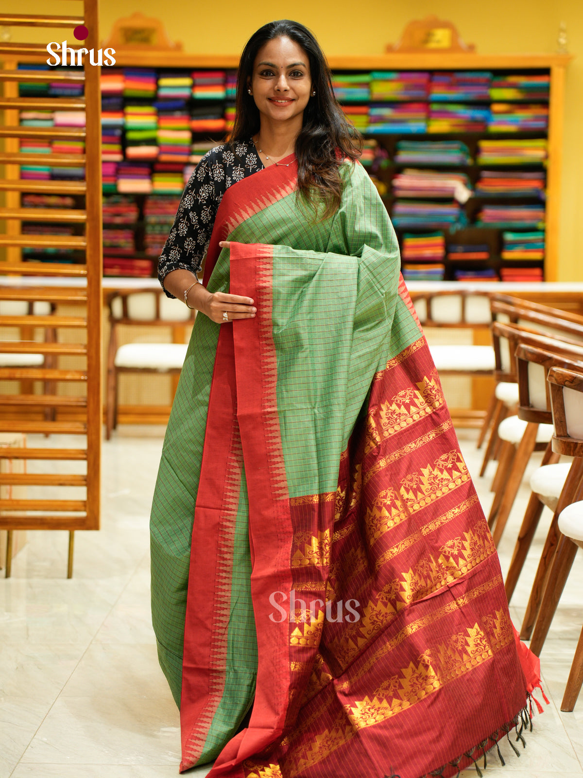 Kalyani Cotton Saree - EES26014 - Shop on Shrus.com