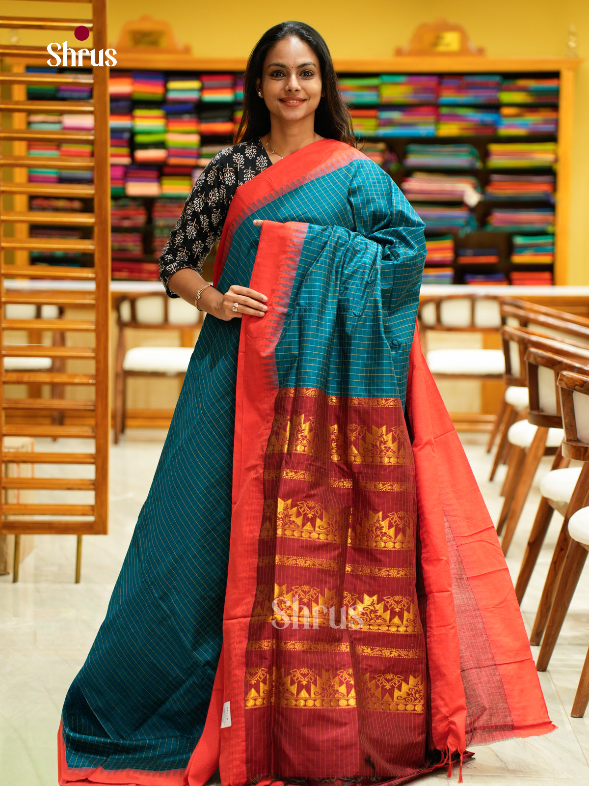 Kalyani Cotton Saree - EES26017 - Shop on Shrus.com