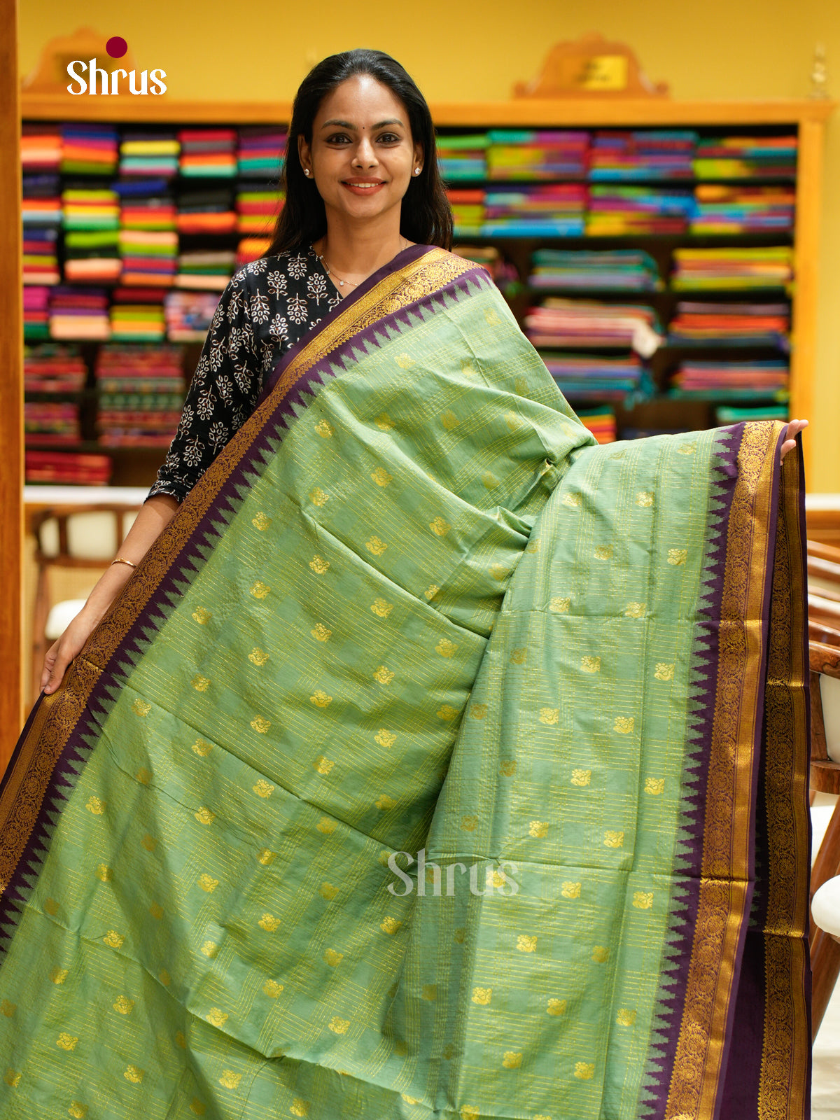 Kalyani Cotton Saree - EES26073 - Shop on Shrus.com